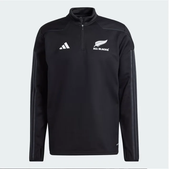 All Blacks Fleece 1/4 Zip Jacket by adidas Zip Front Button Front Snap Front