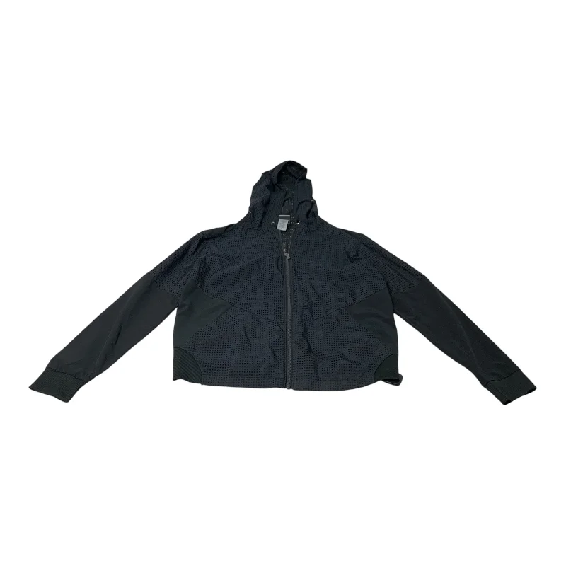 Athletic Jacket By Champion In Black, Size: M Denim Jacket Leather Jacket Suede Jacket