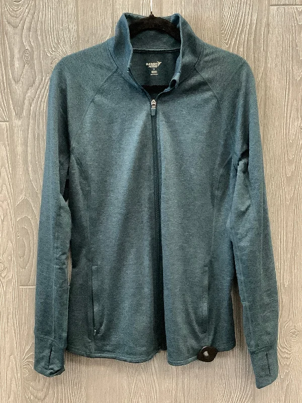 Athletic Jacket By Old Navy In Green, Size: Xl Oversized Jacket Tailored Jacket Straight Jacket