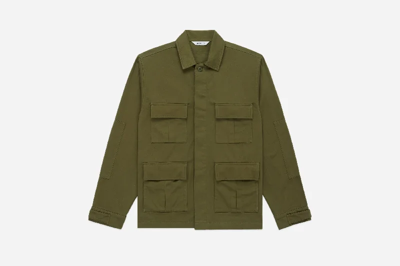 BDU Jacket ~ Olive Back Satin V-Neck Jacket Boat Neck Jacket Square Neck Jacket