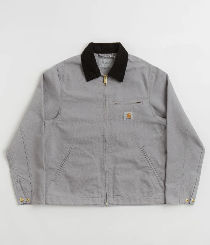 Carhartt Detroit Jacket - Yosemite / Black Rinsed Insulated Jacket Fitted Jacket Loose Jacket