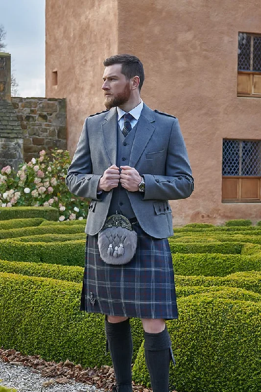 Crail Tweed Jacket and 5 Button Waistcoat by House of Edgar - Graphite Striped Jacket Polka Dot Jacket Floral Jacket