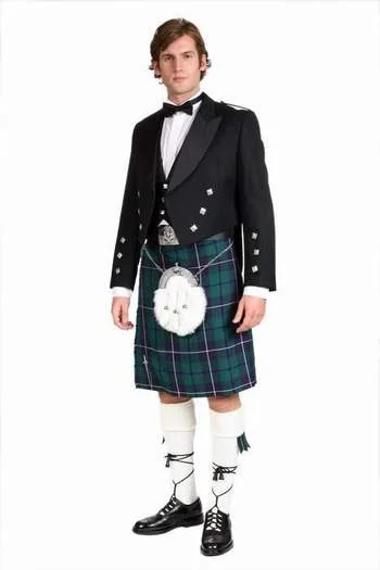 Instock Prince Charlie Jacket Kilt Outfit Anorak Shell Jacket Lightweight Jacket