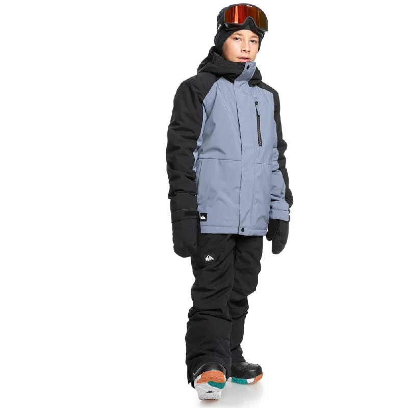 Mission Block Snowboard Jacket - Kids Boat Neck Shawl Collar Notched Collar