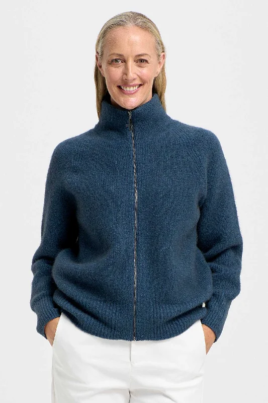 Womens Eira Jacket - Deep Sea Cardigan Sweater Pullover