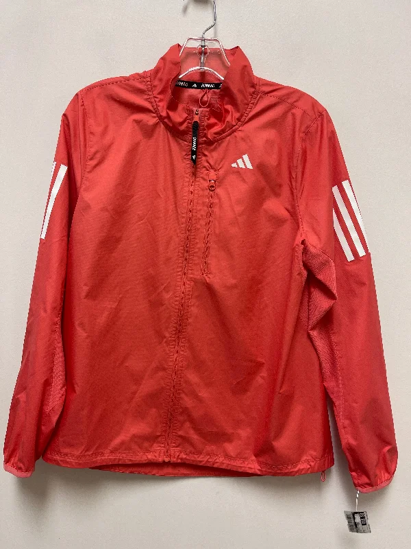 Athletic Jacket By Adidas In Pink, Size: S Fleece Jacket Down Jacket Feather Jacket