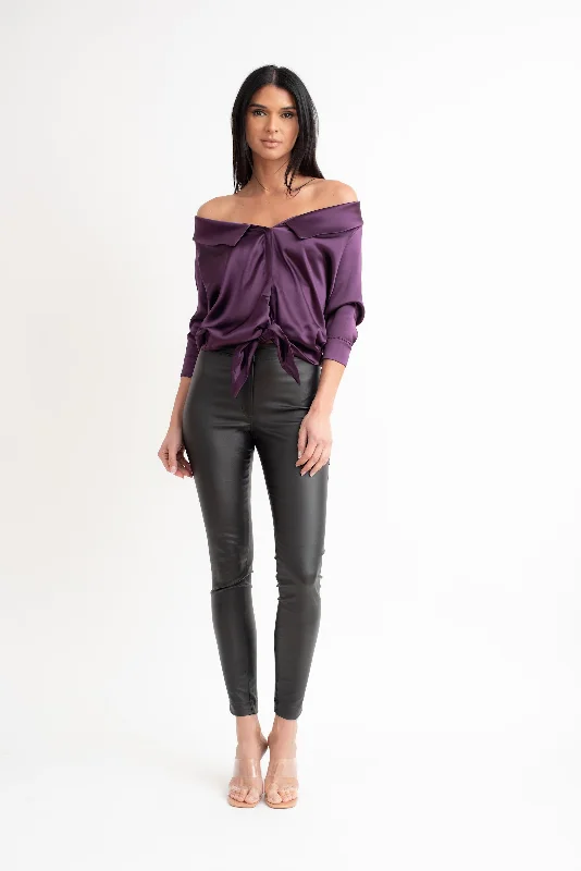 Deborah Blouse Ruched Sleeve Blouse