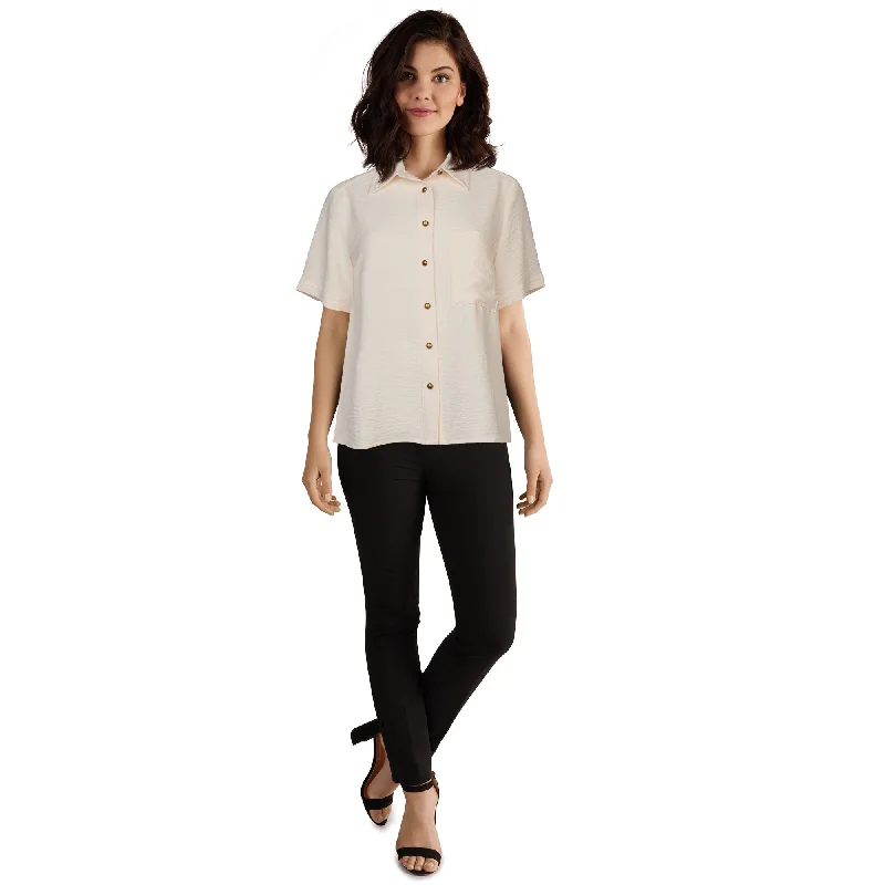 lily morgan Women's Solid Air Flow Blouse Office Formal Blouse