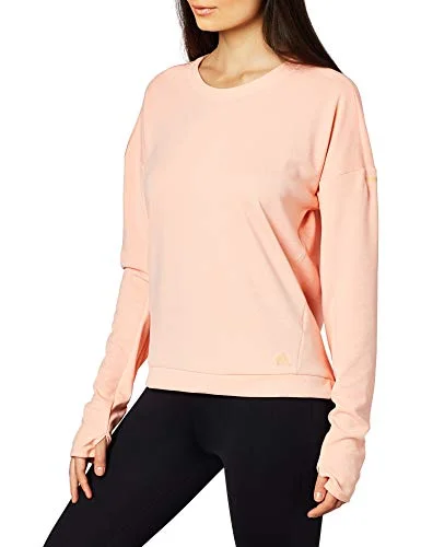 Adidas Womens Runr Cru W Sweatshirt Hoodie with Monochrome Minimalist Simple