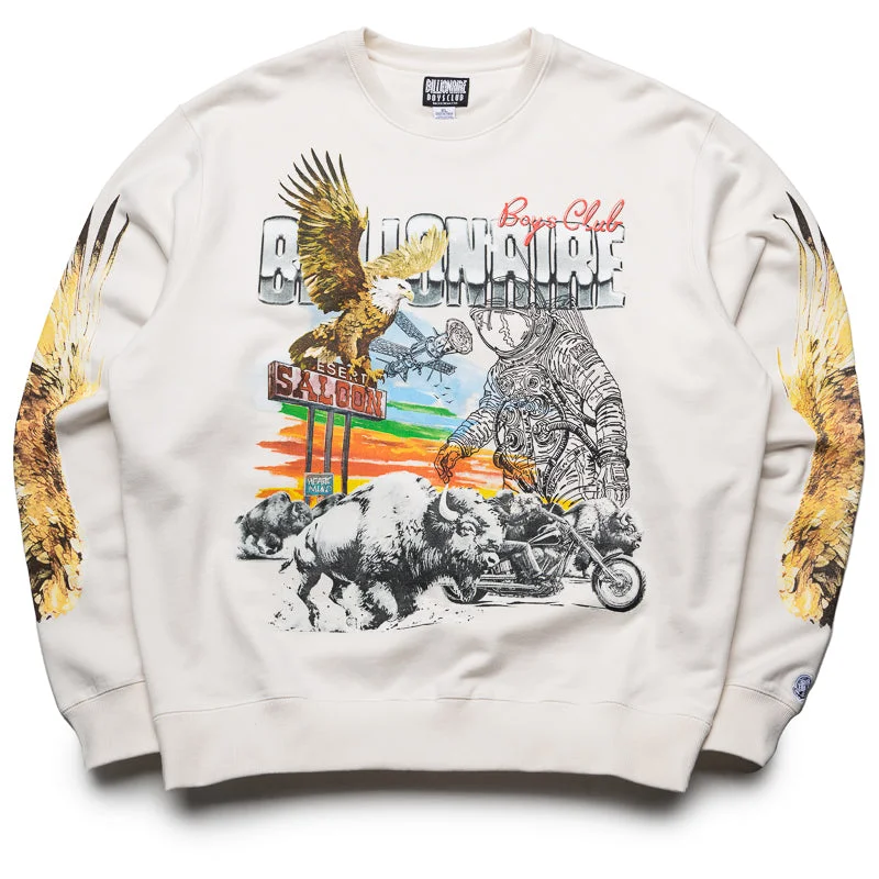 Billionaire Boys Club Desert Eagle Sweatshirt - Whisper White Hoodie with Hem Contrast Bold Stylish Billionaire Boys Club Desert Eagle Sweatshirt - Whisper White Hoodie with Hem Contrast Bold Stylish