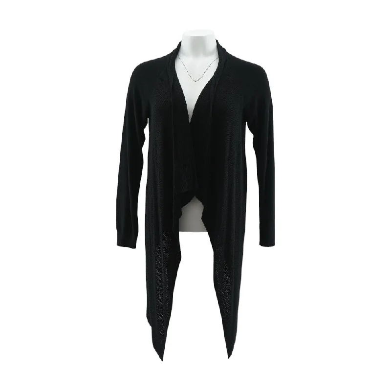 Black Solid Cardigan Sweater Wool Sweater Cotton Sweater Cashmere Sweater