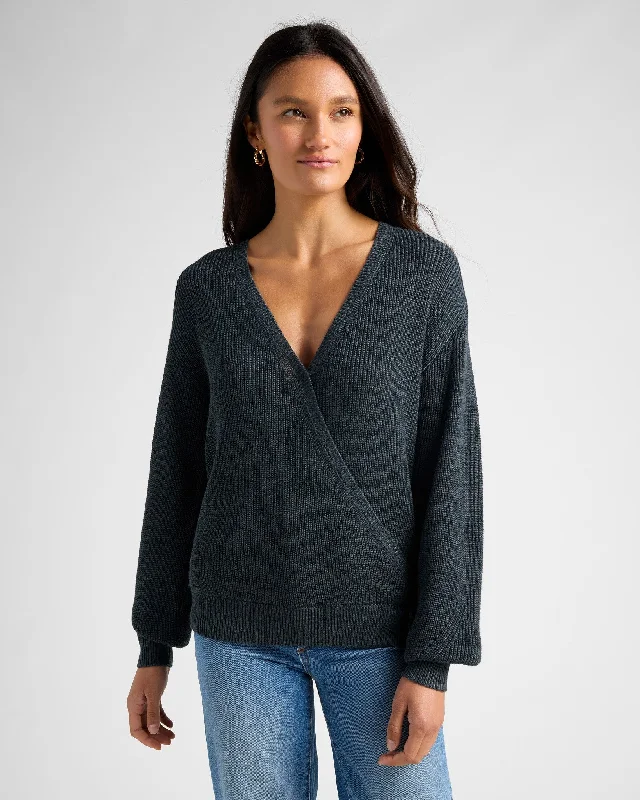 Camille Pullover Sweater Toggled Drawstring Belted