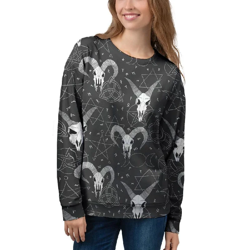 Capricorn Astrology Gothic Witch Women's Sweatshirt Hoodie with High-Low Hem Asymmetrical Trendy Capricorn Astrology Gothic Witch Women's Sweatshirt Hoodie with High-Low Hem Asymmetrical Trendy