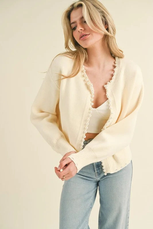 Carrie Pearl Sweater Nylon Fabric Polyester Fabric Spandex Fabric