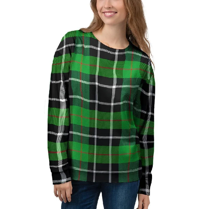 Christmas Tartan Green Plaid Scottish Women's Sweatshirt Hoodie with Drawcord Adjustable Secure Christmas Tartan Green Plaid Scottish Women's Sweatshirt Hoodie with Drawcord Adjustable Secure