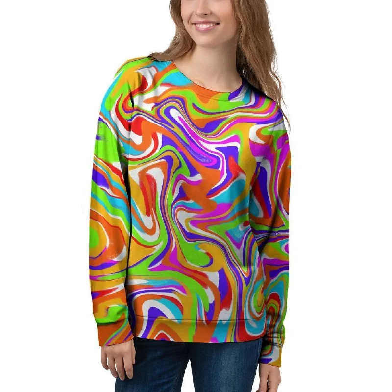 Colorful Abstract Women's Sweatshirt Hooded Sweatshirt Casual Wear Street Style