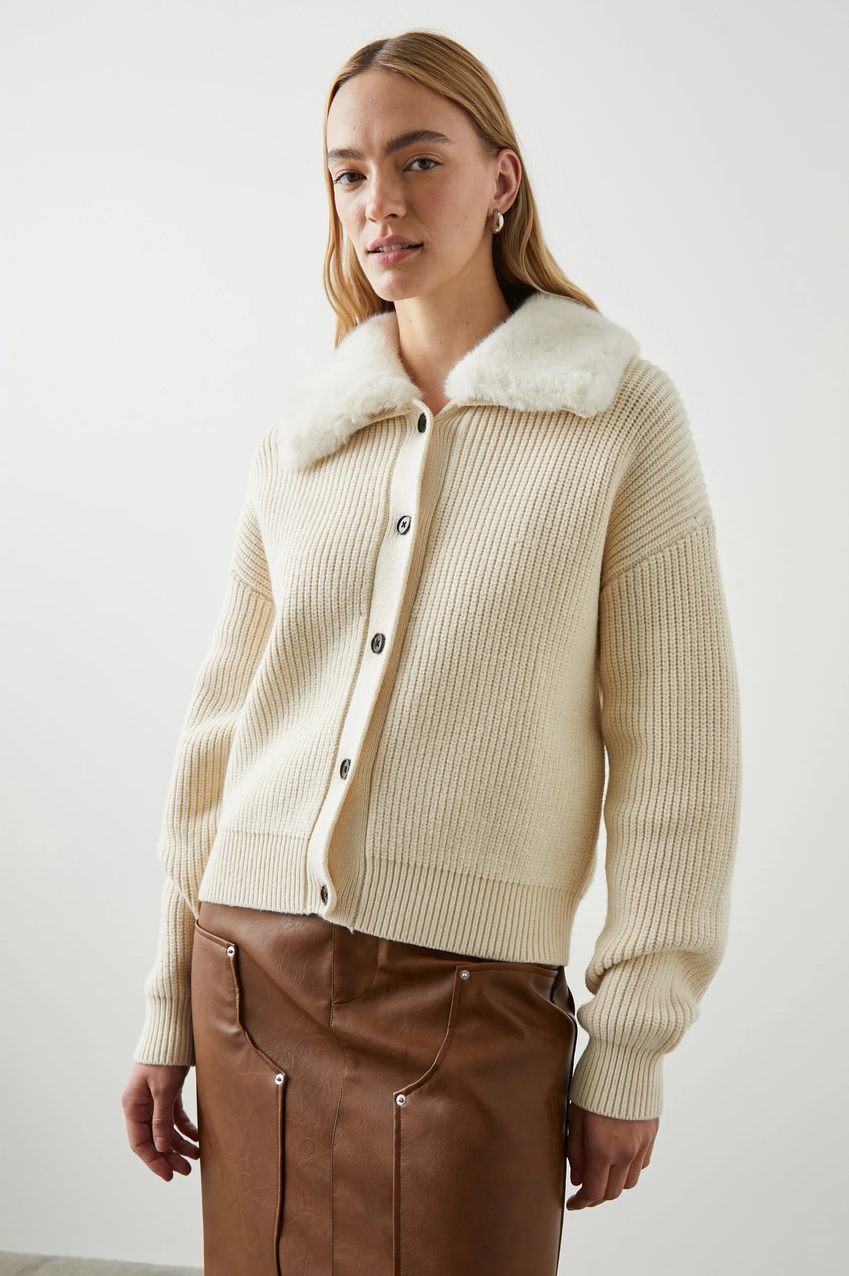 Rails - Esme Sweater in Ivory Bright Pastel Dark