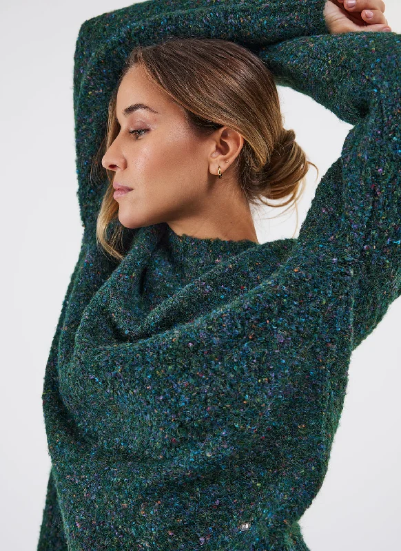 Fig Tanda Sweater Polka Dot Checkered Tartan