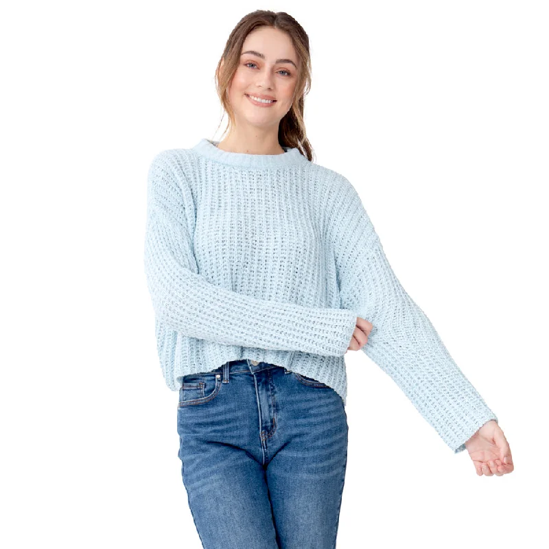 SWEATER PARA MUJER CROP MEDIUM NECK CHENILLE KNIT FOREVER 21 Spandex Rayon Corduroy