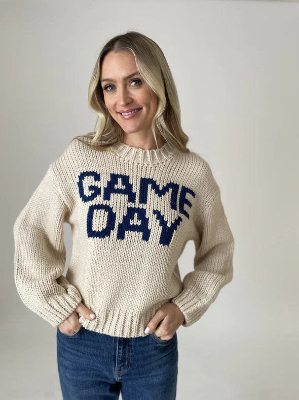 Game Day Sweater Open Front Closed Front Wrap Front
