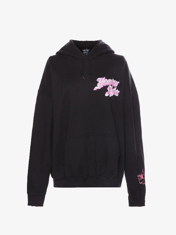 Heaven Sighs Pink Hoodie Hoodie with Reflective Safety Nightwear