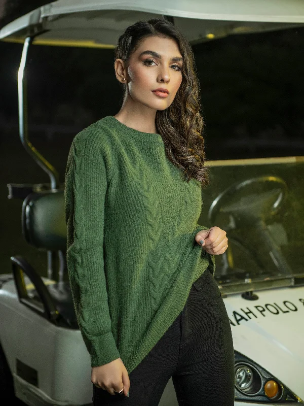 Knitted Sweater Open Front Closed Front Wrap Front