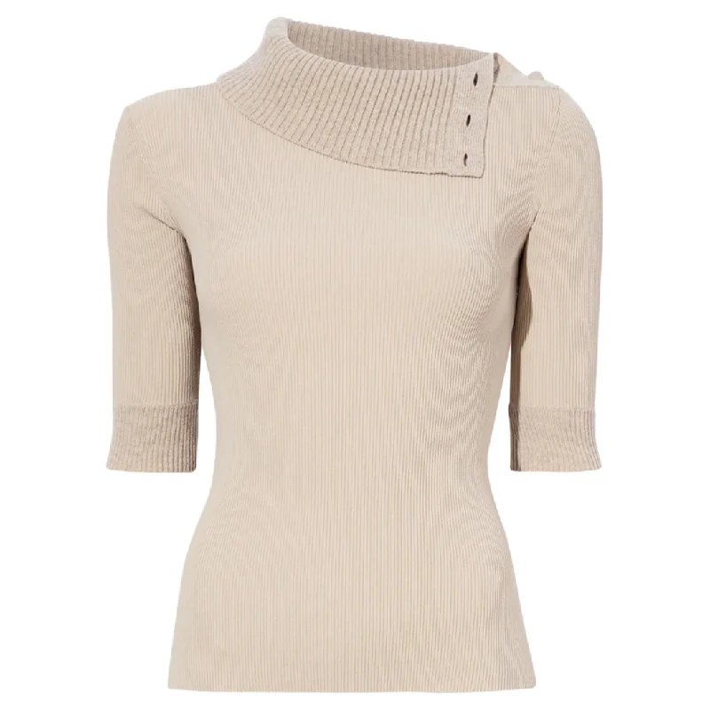 Khaki Daxton Sweater Fitted Loose Oversized