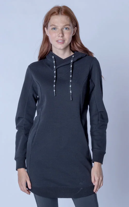 Ladies Verve Cover Hoodie Dress Hoodie with Strings Custom Fit Adjustable