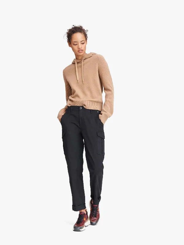 Logan Hoodie Hoodie with Belted Waist Structured Tailored