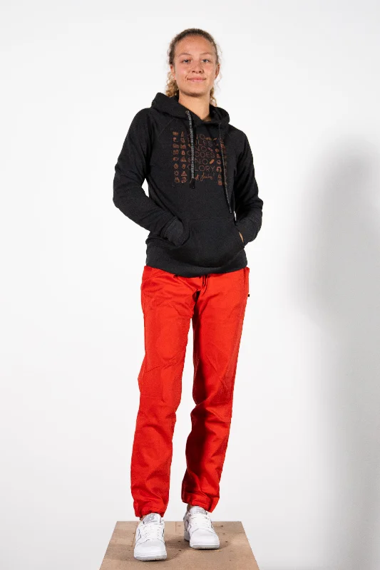 Nograd MISS NO Sweater Hoodie - ANTHRACITE GREY Hoodie with Raw Hem Edgy Unfinished