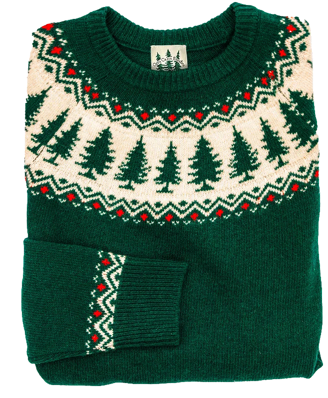 Northern Pine Sweater Turtle Neck Boat Neck Asymmetrical Neck