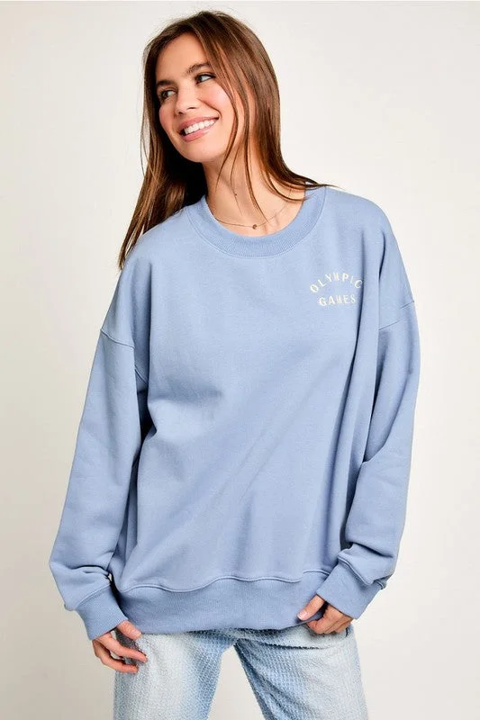 Olympic Games Pullover Sweater Machine Wash Dry Clean Hand Wash