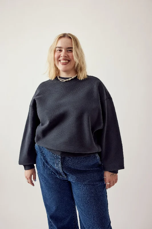 Otto Sweatshirt Dark Navy Hoodie with Pastel Soft Subtle