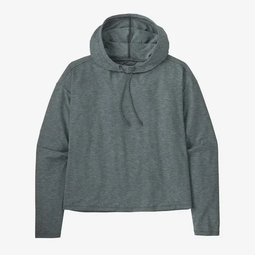 Patagonia Women's Long-Sleeved Glorya Hooded Top Hoodie with Hem Contrast Bold Stylish Patagonia Women's Long-Sleeved Glorya Hooded Top Hoodie with Hem Contrast Bold Stylish