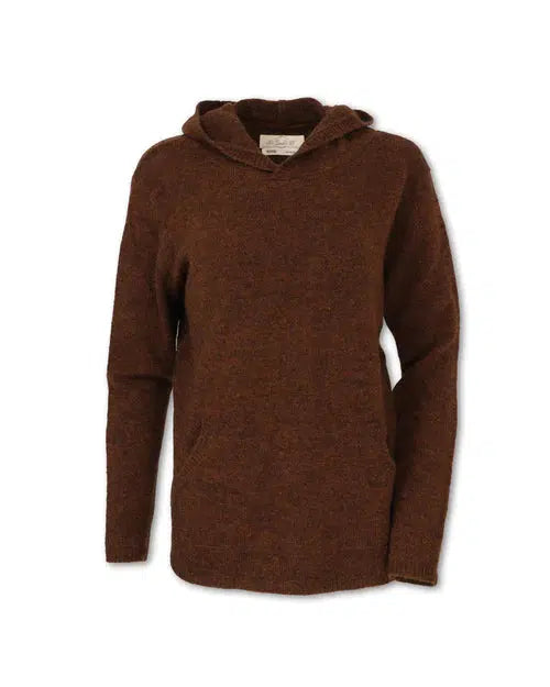 Purnell Women's Wool Blend Sweater Hoodie Hoodie with Ribbed Cuffs Snug Fit Comfort