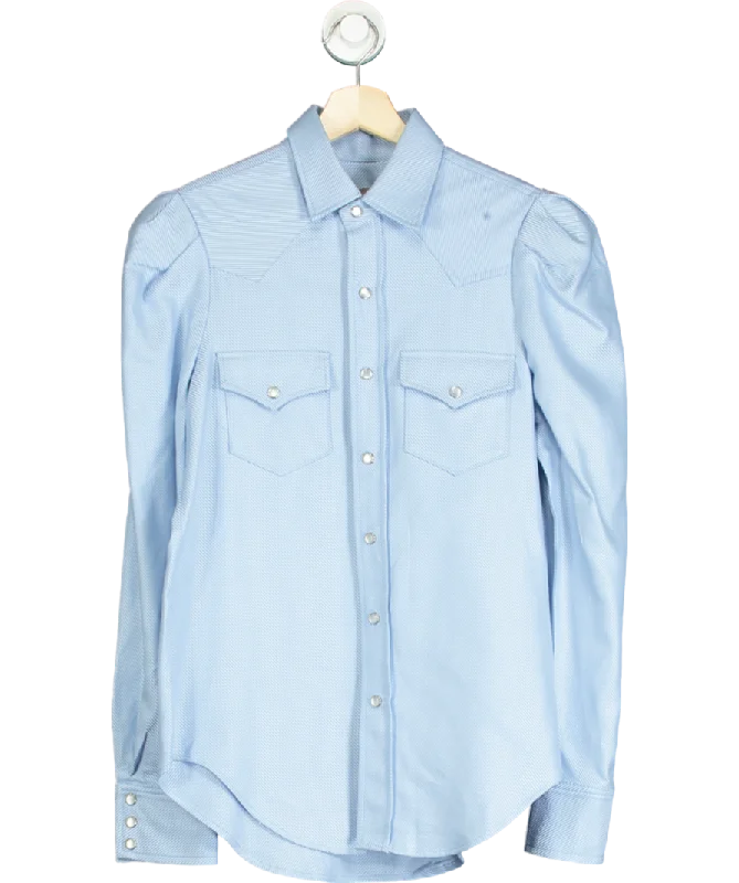 Rails Blue Aldrich Blouse UK S Office-Ready Blouse