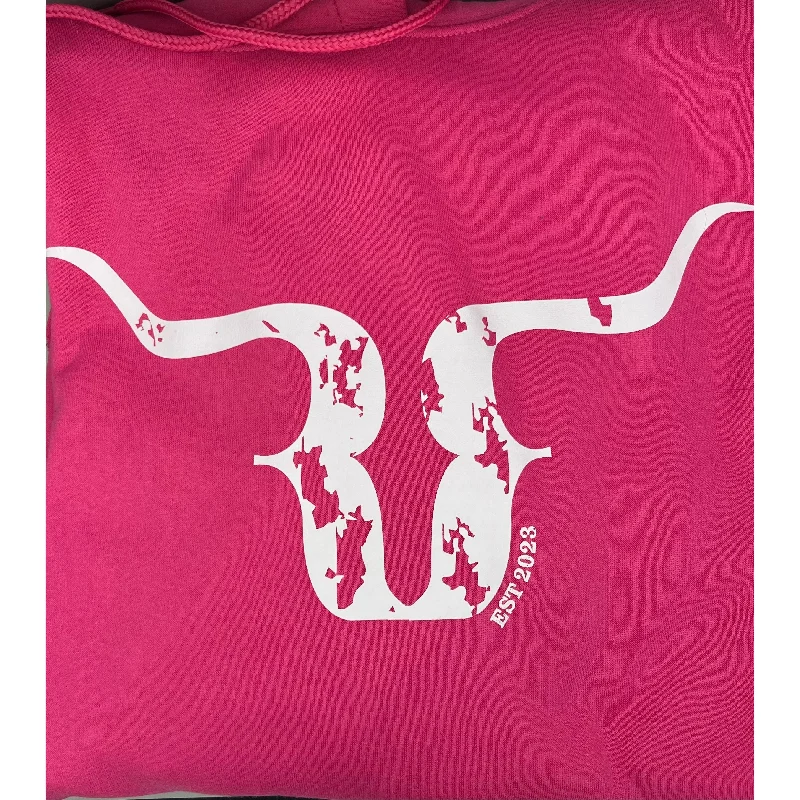 RanchRags Logo Only Adult Hoodie Hoodie with Stripes Bold Sporty