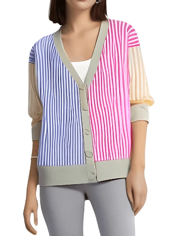 Single-Breasted Loose Cardigan Sweaters For Women Jersey Fabric Tulle Fabric Batik Fabric Single-Breasted Loose Cardigan Sweaters For Women Jersey Fabric Tulle Fabric Batik Fabric