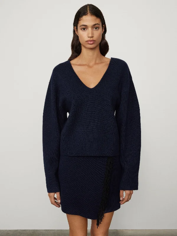 The Sara Sweater Cashmere Blend Cotton Blend Poly Blend