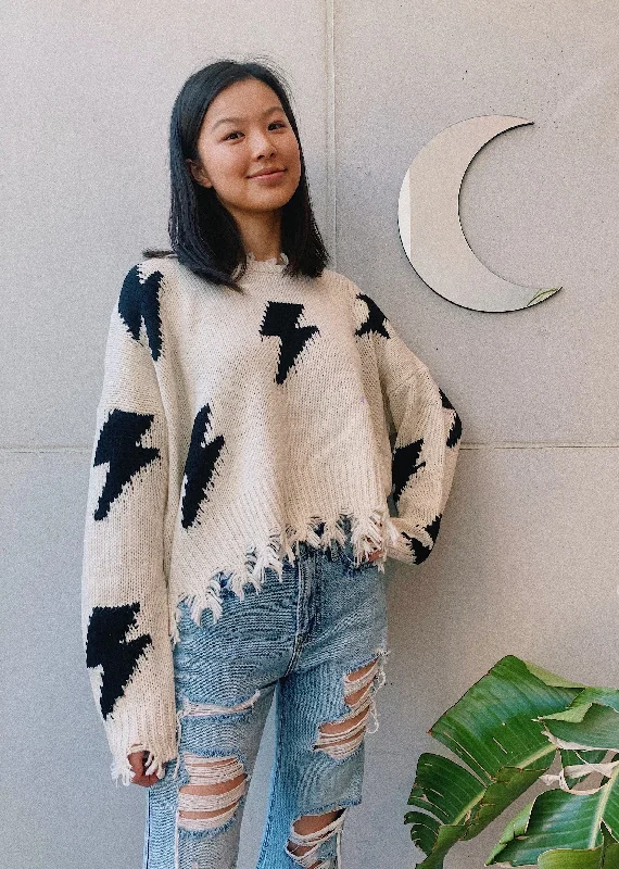 Thunderstruck Sweater ★ Cream Casual Formal Business