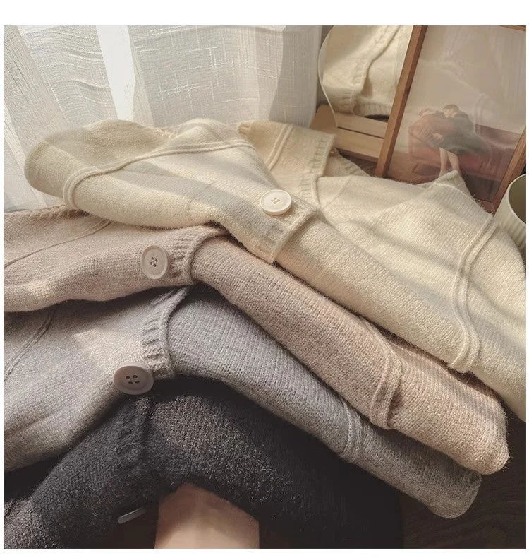 V-neck knitted top vest for women outer casual sweater vest   S5011 Wool Fabric Cashmere Fabric Tweed Fabric