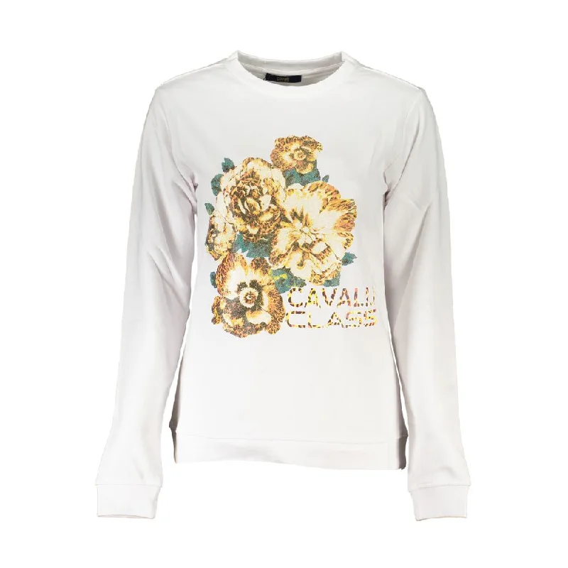 White Cotton Sweater Stretchy Elastic Breathable