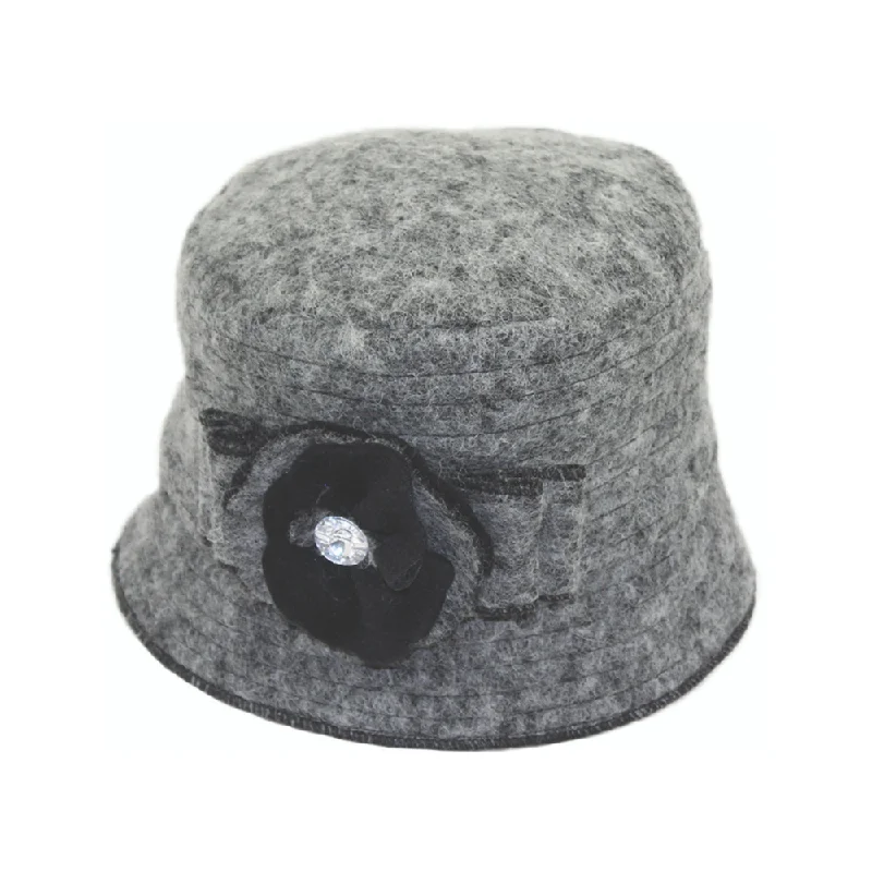 Jeanne Simmons Accessories Boiled Wool Grey Hat (Women's) Stylish Tapered Fit Jeans