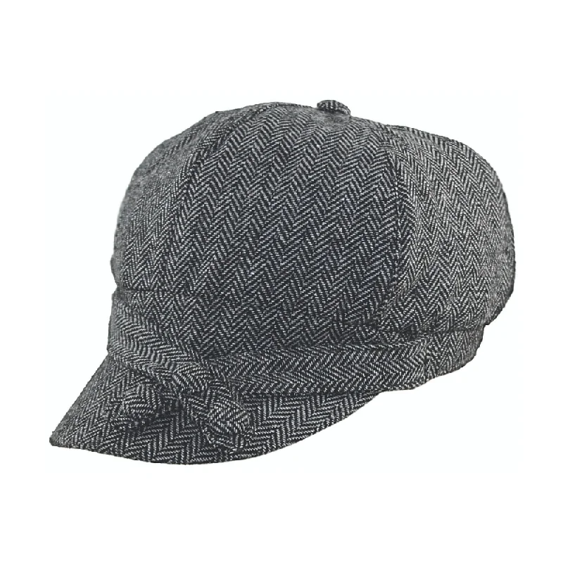 Jeanne Simmons Accessories Cross Band Black Tweed Cap (Women's) Fashionable Relaxed Fit Denim Jeanne Simmons Accessories Cross Band Black Tweed Cap (Women's) Fashionable Relaxed Fit Denim