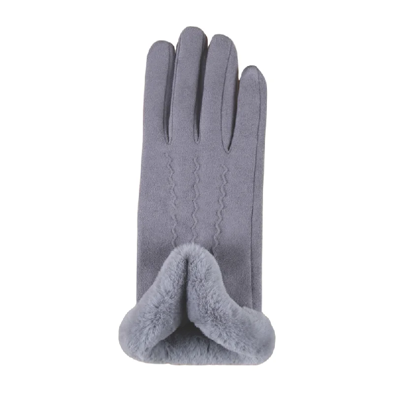 Jeanne Simmons Accessories Faux Suede With Cuff Grey Gloves (Women's) Comfortable Jogger Style Jeans Jeanne Simmons Accessories Faux Suede With Cuff Grey Gloves (Women's) Comfortable Jogger Style Jeans
