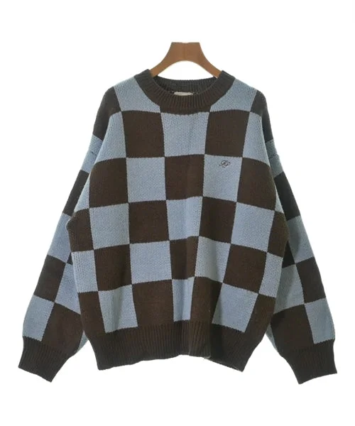 WHO'S WHO GALLERY Sweaters Mesh Sweater Canvas Denim