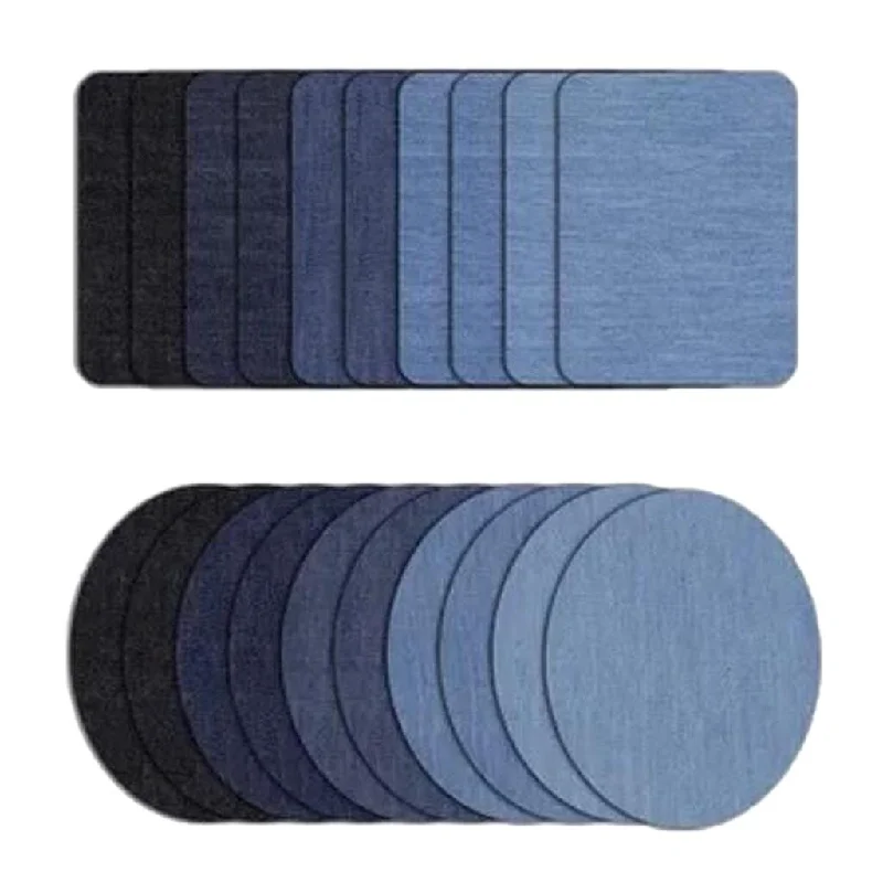 Max 20pcs Iron on Denim Patches DIY Clothing Repair Patches for Jeans Jacket Elegant Bootcut Fit Jeans Max 20pcs Iron on Denim Patches DIY Clothing Repair Patches for Jeans Jacket Elegant Bootcut Fit Jeans