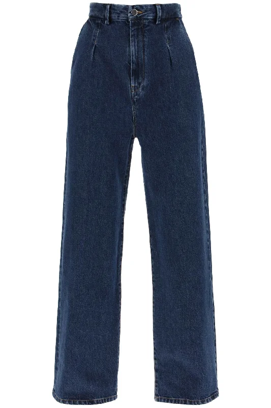 Attu Oversized Jeans  - Blu Elegant Bootcut Fit Jeans