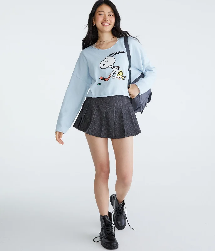 Aeropostale Peanuts | Aéropostale Snoopy Hockey Off-The-Shoulder Sweater Machine Wash Dry Clean Hand Wash