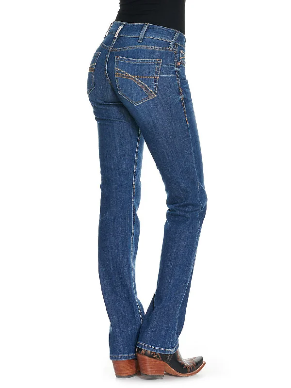 Ariat 10037682 Womens REAL Brenda Mid Rise Stackable Straight Leg Jeans Irvine Elegant Wide-Leg Jeans Ariat 10037682 Womens REAL Brenda Mid Rise Stackable Straight Leg Jeans Irvine Elegant Wide-Leg Jeans